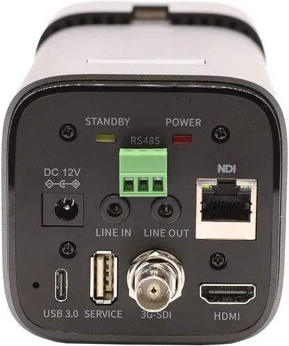 Vista 3 de PTZOptics Cámara Studio 4K (gris) Zoom óptico de 12x Video UHD60 Cámara de transmisión controlada por IP para transmisión y eventos + trípode