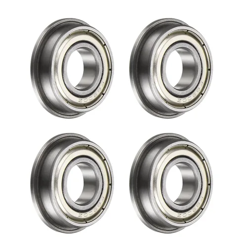 Vista 25 de uxcell MF52ZZ ensanchó el rodamiento de bolas, 4pcs 6.6x16.4x8.2 ft m acero cromado doble blindado ABEC1 cojinetes de brida Double Shielded, ABEC1