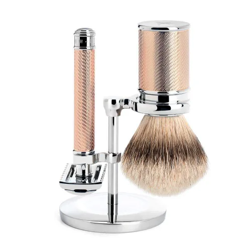 Vista 3 de MÜHLE Silvertip Badger Safety Razor - Juego de afeitado (peine abierto), perfecto para uso diario, calidad de peluquería y afeitado suave