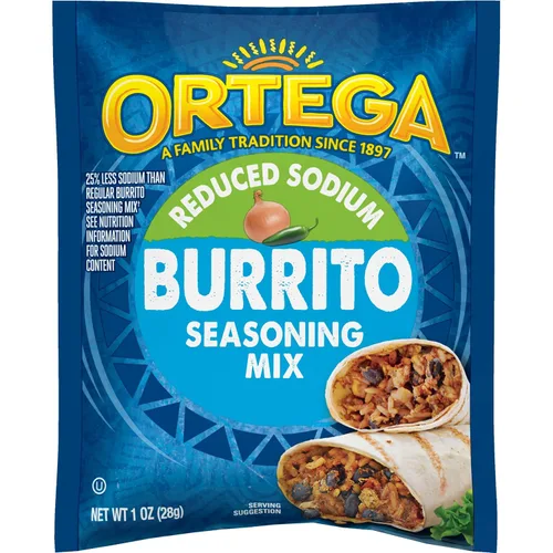 Vista 14 de Ortega Mezcla de condimentos, 40% menos de tacos de sodio, 1 onza