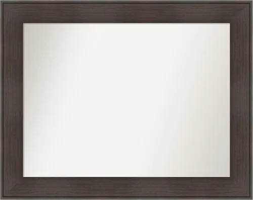 Vista 77 de Amanti Art Espejo personalizado, espejo de baño de veta de madera rústica William, espejo de pared o espejo de tocador de baño sobre el fregadero