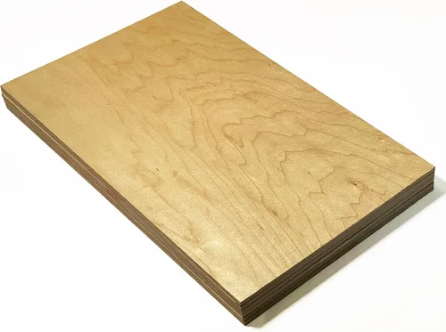 Vista 14 de Caoba 0.236 pulgadas 1/4ª pulgada, 12 x 19 pulgadas, acabado premium de dos caras con núcleo de MDF, listo para Glowforge Nuez, cereza, arce