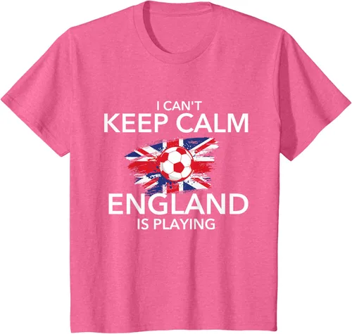 Vista 54 de I Can't Keep Calm England Is Playing - Camiseta para amantes del fútbol, Negro