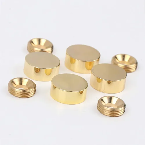 Vista 3 de TOPNIKE - Tornillos de espejo, clavos decorativos de latón para espejo, 0.6 pulgadas, oro pulido, paquete de 4