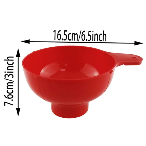 Vista 5 de Canning Essentials Kit ZZLZX - 1 embudo de enlatado de boca ancha roja con tapa magnética, kit de pinzas para conservas, tarros de conserva