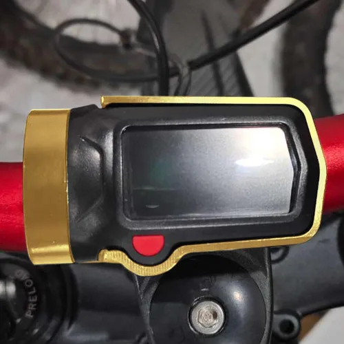 Vista 3 de JFG RACING Speedo Relocation Mount Bracket with Digital Display Guard CNC Aluminum Speedometer Mount Repositioning Tool for Sur Ron X/S Segway X160