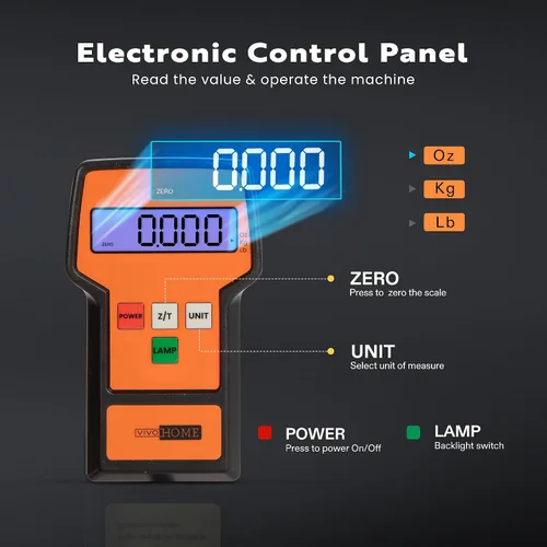 Vista 9 de VIVOHOME Cámara de vacío de 5 galones con bomba con 220 libras de alta precisión electrónica digital de carga de refrigerante con estuche para HVAC