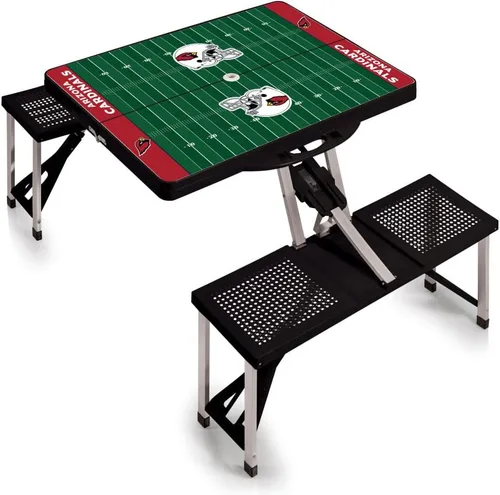 Vista 31 de Picnic TIME NFL Football Field Folding Picnic Table, Camping Table, Outdoor Table with Umbrella Hole
