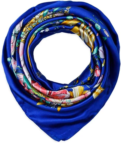 Vista 64 de corciova - Bufanda cuadrada grande para mujer, diadema sedosa para cabello rizado, lazo para dormir por la noche, bandana a la moda, 35 x 35