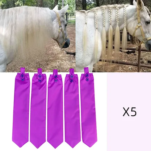 Vista 4 de Bolsas de melena impermeables para proteger la melena de caballo, protectores de protección, bolsas para equino, poni, proteger la melena de roturas