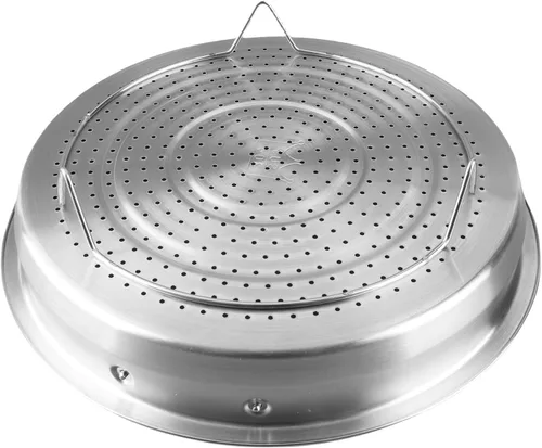 Vista 6 de Omabeta 304 Stainless Steel Vegetable Steam Basket with Handle for Efficient Cooking in High Pressure Pot (Large Size 3.8x7.8cm)