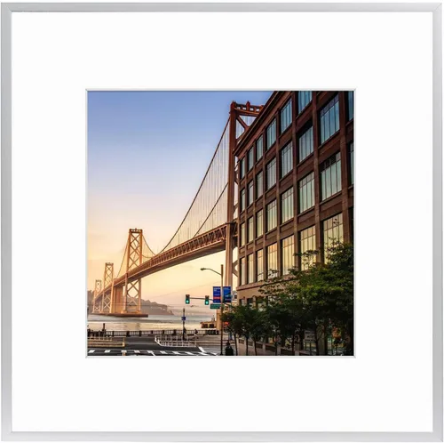 Vista 55 de Frametory, Portarretratos de aluminio negro de 6 x 8 pulgadas, juego de 1, ideal para mostrar fotos de 5 x 7 con paspartú o 6 x 8 sin paspartú