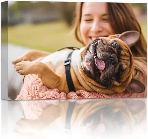 Vista 8 de Impresiones en lienzo personalizadas con tu foto, imágenes de lienzo personalizadas en arte de pared para dormitorio, sala de estar, regalos