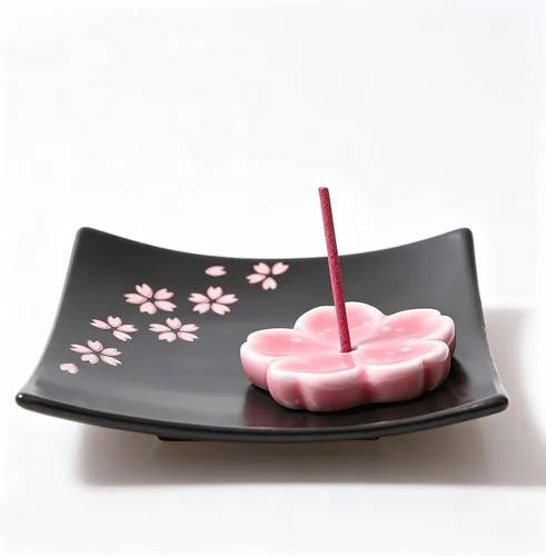 Vista 2 de Soporte de cerámica japonesa hecho a mano para incienso o quemador de incienso, bandeja única para recoger cenizas y regalo decorativo, decoración