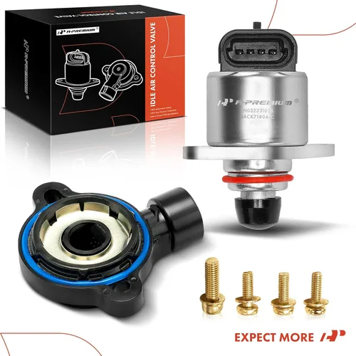 Vista 8 de Válvula de control de aire de ralentí IAC + sensor de posición del acelerador TPS A-Premium Compatible con Chevy, GMC, Cadillac, Pontiac - 99-02