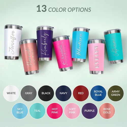 Vista 3 de Vasos de viaje personalizado de 20 y 30 onzas, con aislamiento