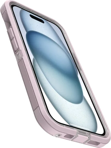 Vista 3 de OtterBox Funda transparente para iPhone 16e, 15, 14 y 13 Defender Series XT - Mountain Frost (transparente), sin pantalla, resistente, se ajusta a