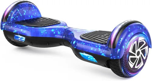 Vista 14 de SISIGAD Scooter de autoequilibrio con Bluetooth y ruedas LED de 6.5", para mayores de 6 años 02-Blanco