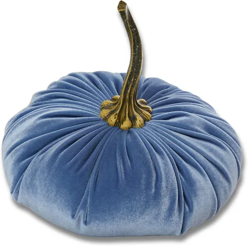 Vista 7 de Your Heart's Content Calabaza de terciopelo de 9 pulgadas, decoración de otoño hecha a mano, centro de mesa de boda de otoño, decoración rústica