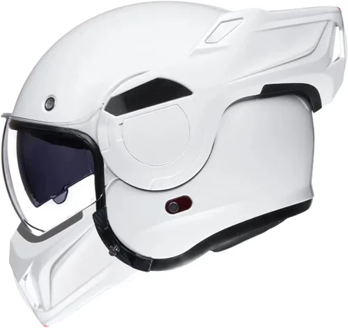 Vista 13 de ILM Casco modular de motocicleta vintage de cara completa para adultos y hombres, ATV UTV con protector de barbilla reversible de 180° DOT