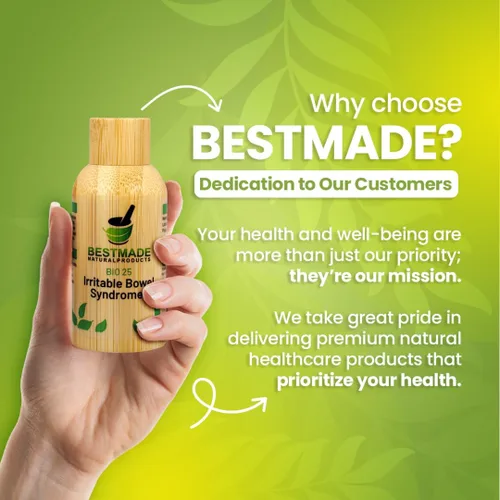 Vista 5 de Bestmade Natural Products Solución de confort digestivo BIO25 - Remedio natural para el síndrome del intestino irritable, alivia las molestias