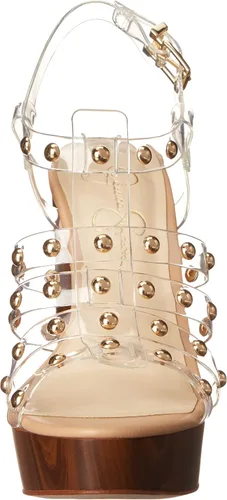 Vista 2 de Jessica Simpson Rienne - Sandalias de tacón gladiador con plataforma enjaulada para mujer