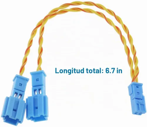 Vista 4 de 2 piezas de arnés de cableado de altavoces compatibles con BMW X1/X3/X5 F10/F18/F30/F20/E60/E90/E70