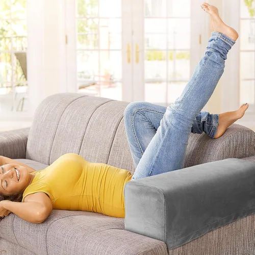 Vista 8 de VICASKY Juego de 2 fundas para sofá y sillas, protectores de sillón, funda de escritorio con fundas para sofá y muebles