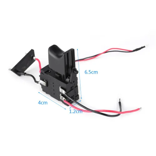 Vista 4 de Interruptor de taladro eléctrico, herramienta de energía eléctrica de 7,2 V - 24 V, batería de litio, interruptor de disparo de control de velocidad