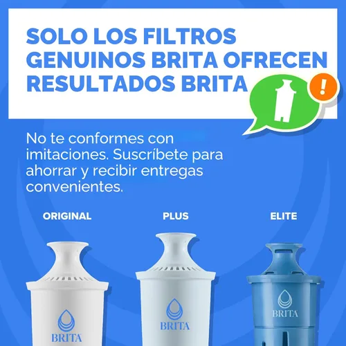 Vista 9 de Brita Jarra de agua, filtro Metro Elite, elimina el 99% del plomo, incluye 1 filtro, capacidad para 6 tazas, color blanco