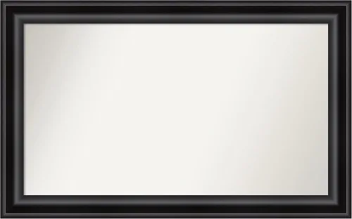 Vista 462 de Amanti Art Espejo personalizado, espejo de baño negro puente, espejo de pared o espejo de tocador de baño sobre el fregadero (26 x 26 pulgadas)