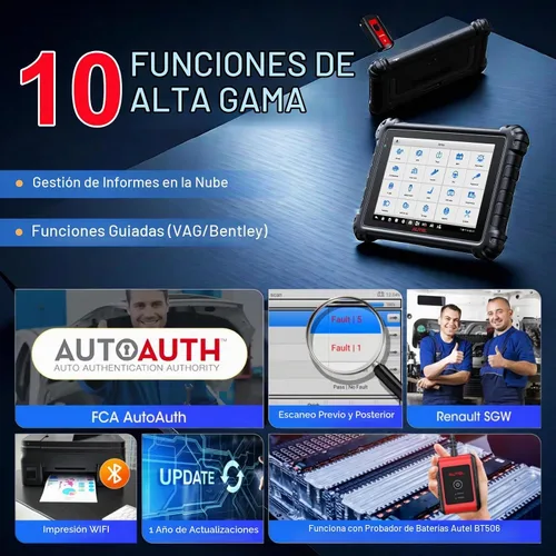 Vista 7 de Autel Escáner MaxiSys MS906 Pro OBD2, herramienta de diagnóstico