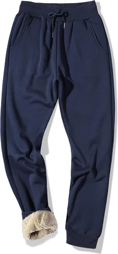 Vista 39 de MACHLAB Pantalones deportivos térmicos de forro polar para hombre, pantalones de chándal gruesos y cálidos para invierno