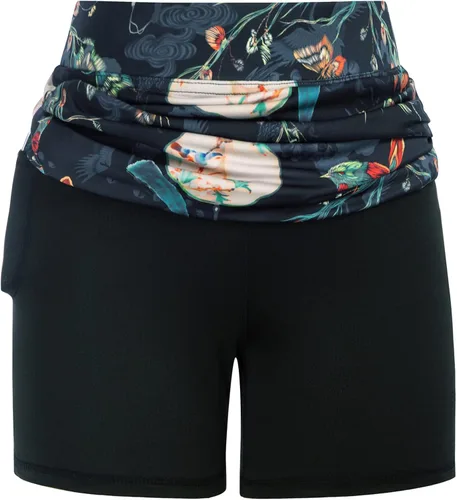 Vista 3 de JACK SMITH Falda pantalón deportiva para mujer, cintura plisada, elástica, acampanada, con bolsillos