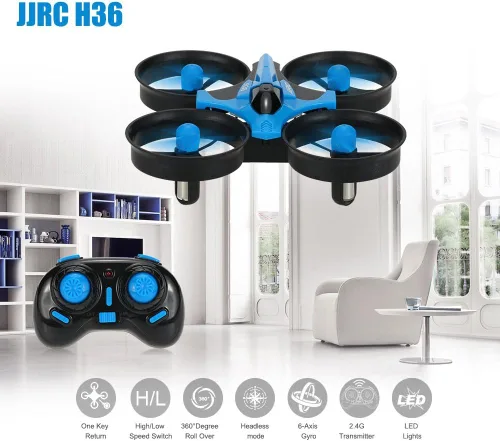 Vista 6 de GoolRC Mini Drone 2.4G 4CH 6-Axis Gyro 3D-Flip Modo sin cabeza Retorno de una tecla UFO RC Quadcopter RTF Drone BL