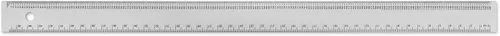 Vista 2 de Alumicolor 4241-1 Regla Pica-Point Graph de 18" Plata
