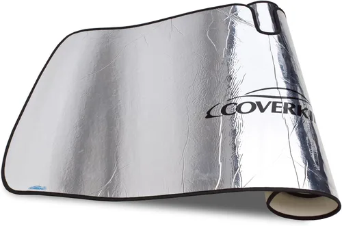 Vista 2 de Coverking Custom Sombrilla para determinados modelos de Hyundai Sonata – Espuma de Mylar con reflectante (Plata)