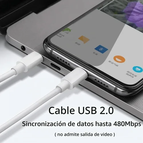 Vista 5 de Pocxwa - Cable de carga USB-C, cable de carga rápida de 60 W para iPad Pro