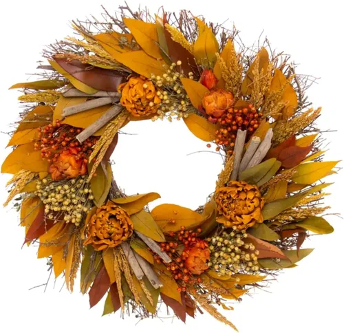 Vista 5 de ANDALUCA Corona artesanal de granos botánicos naturales (granos de otoño)