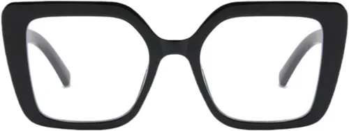 Vista 2 de Shiratori Gafas para Bloqueo de Luz Azul con Marco Rectangular y Estilo Elegante Preppy para Mujeres, Lentes para Computadora