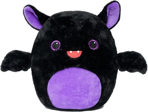 Vista 10 de WEIGEDU Gatito negro de peluche con ojos bordados para niño y niña, decoración de Halloween, cojín de almohada, sofá, regalos de inauguración