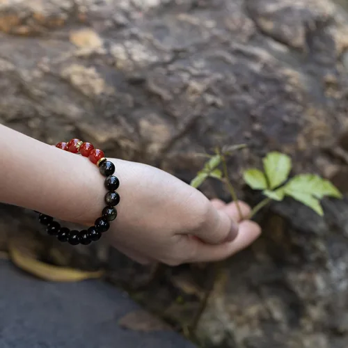 Vista 12 de Pulseras de cristal con cuentas de Charka para mujer, hechas a mano con aventurina verde de 0.315 pulgadas (0.315 in), pulseras de piedra de cristal