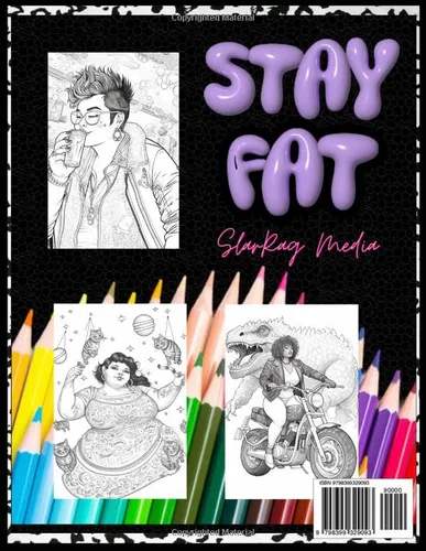 Vista 2 de STAY FAT Adult Coloring Book Dummy Thicc For Dummies