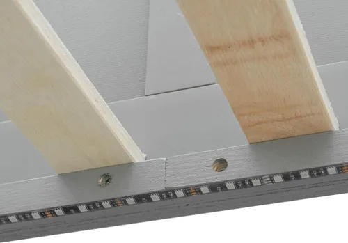 Vista 8 de VilroCaz Cama tipo loft de madera maciza de tamaño individual con escritorio y armario en forma de L Gris-8.4