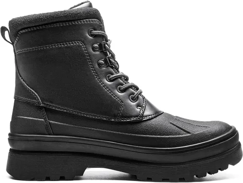 Vista 3 de Bruno Marc Botas de nieve impermeables aisladas para hombre, con forro de piel cálida, botas de invierno para exteriores
