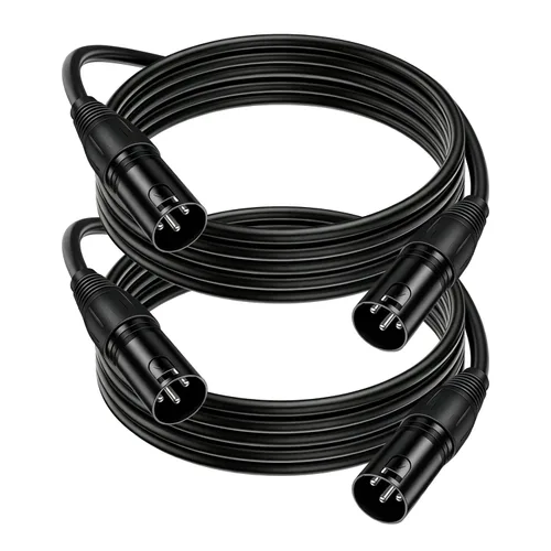 Vista 13 de Seefeeful - Paquete de 2 cables de audio equilibrados XLR hembra a hembra, cables de micrófono de 3 pines, cobre sin oxígeno (OFC), cables de Cable