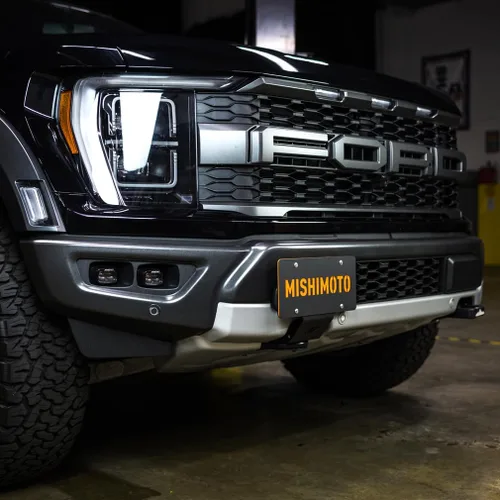 Vista 5 de Mishimoto Kit de reubicación de matrícula, compatible con Ford F-150, 2015+