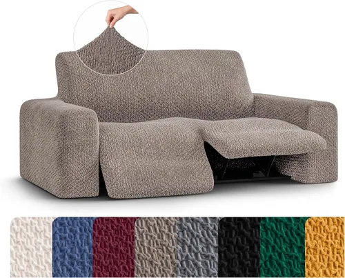 Vista 28 de PAULATO BY GA.I.CO. Funda reclinable – Funda de ajuste suave – Protector elástico de muebles reclinables de 1 pieza – Tela de terciopelo lavable a