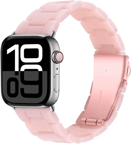 Vista 15 de Miimall Women Resin Bands for Apple Watch Series 10 9 8 7 6 5 4 3 2 1 Ultra SE Colorful Dressy Cute Classy Lightweight Comfort 38mm 40mm 41mm 42mm