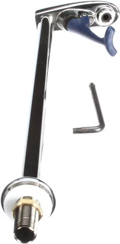 Vista 4 de T&S Brass B-1210-16 Relleno de vidrio, pedestal de montaje en cubierta de 16 pulgadas, vástago macho Npt de 1/2 pulgada